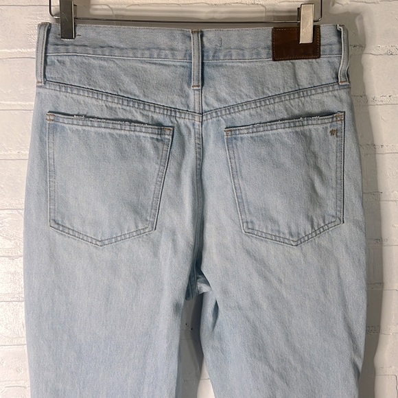 Madewell Classic Straight Full-Length Jeans Fitzgerald Wash Size 29 - Picture 9 of 17